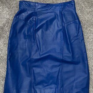 Kid Leather Skirt